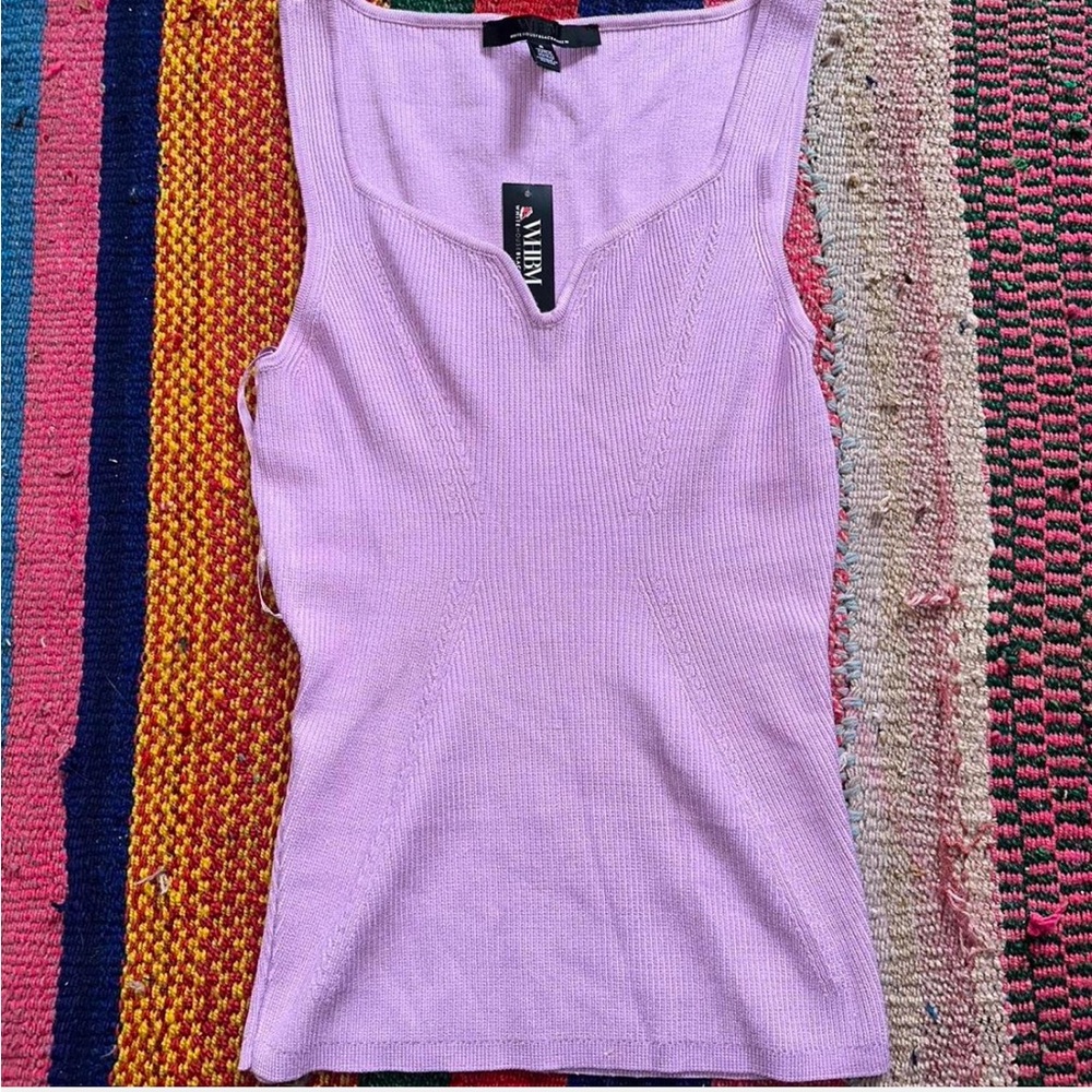 White House Black market knit sleeveless top